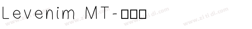 Levenim MT字体转换